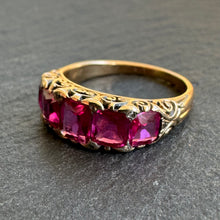 Load image into Gallery viewer, Pink Sapphire Five Stone Ring