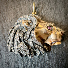 Load image into Gallery viewer, Gold Lion Pendant