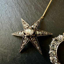 Load image into Gallery viewer, ROCKS Bespoke ~ Moon And Star Earrings