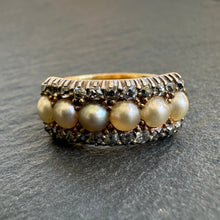 Load image into Gallery viewer, Pearl & Diamond Ring