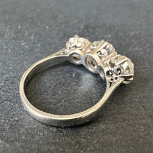 Load image into Gallery viewer, 3.37ct Diamond trilogy ring