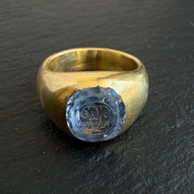 Load image into Gallery viewer, Sapphire Intaglio Ring