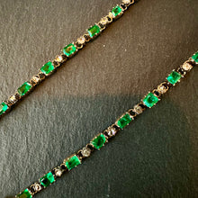 Load image into Gallery viewer, Emerald & Diamond Necklace