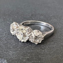 Load image into Gallery viewer, 3.37ct Diamond trilogy ring