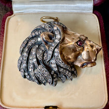 Load image into Gallery viewer, Gold Lion Pendant
