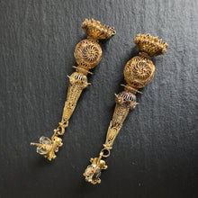 Load image into Gallery viewer, Ornate Gold Earrings