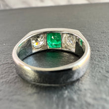 Load image into Gallery viewer, On hold - Emerald & Diamond Ring
