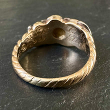 Load image into Gallery viewer, Garnet & Diamond Memorial Ring