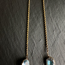 Load image into Gallery viewer, Blue Foiled Rock Crystal Rivière Necklace