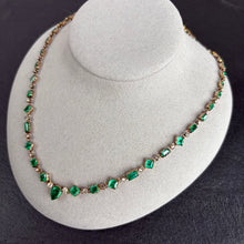Load image into Gallery viewer, Emerald & Diamond Necklace