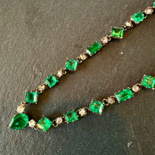 Load image into Gallery viewer, Emerald & Diamond Necklace