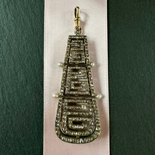 Load image into Gallery viewer, Rose Cut Diamond Greek Key Pendant