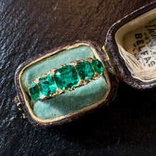 Load image into Gallery viewer, Emerald 5 Stone Ring
