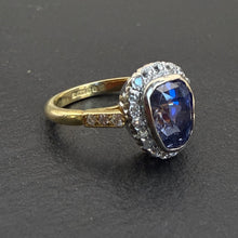 Load image into Gallery viewer, Sapphire + Diamond Ring