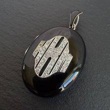 Load image into Gallery viewer, Enamel and Diamond Monogrammed Locket