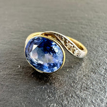 Load image into Gallery viewer, Sapphire & Diamond Ring