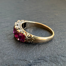Load image into Gallery viewer, Pink Sapphire Five Stone Ring
