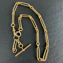 Load image into Gallery viewer, 18k Gold Trombone Chain