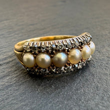 Load image into Gallery viewer, Pearl & Diamond Ring