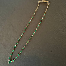 Load image into Gallery viewer, Emerald & Diamond Necklace