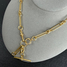 Load image into Gallery viewer, 18k Gold Trombone Chain
