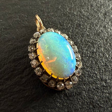 Load image into Gallery viewer, Opal & Diamond Pendant