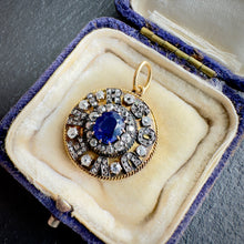 Load image into Gallery viewer, Diamond & Sapphire Souvenir Pendant