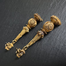 Load image into Gallery viewer, Ornate Gold Earrings