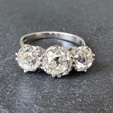 Load image into Gallery viewer, 3.37ct Diamond trilogy ring