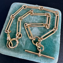 Load image into Gallery viewer, 18k Gold Heavy Trombone Chain