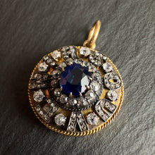 Load image into Gallery viewer, Diamond & Sapphire Souvenir Pendant