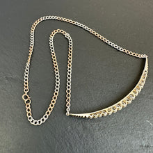 Load image into Gallery viewer, Long Diamond Crescent Necklace