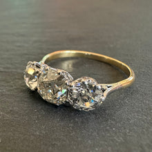 Load image into Gallery viewer, 3.68ct Diamond Trilogy Ring