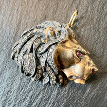 Load image into Gallery viewer, Gold Lion Pendant