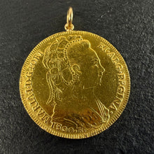 Load image into Gallery viewer, Gold “Half Johanna” Coin Pendant