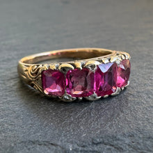 Load image into Gallery viewer, Pink Sapphire Five Stone Ring