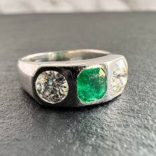Load image into Gallery viewer, On hold - Emerald & Diamond Ring