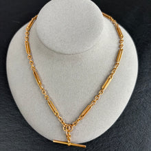 Load image into Gallery viewer, Antique 18k Gold Watch Chain