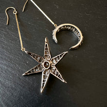 Load image into Gallery viewer, ROCKS Bespoke ~ Moon And Star Earrings