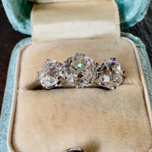 Load image into Gallery viewer, 3.37ct Diamond trilogy ring