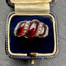 Load image into Gallery viewer, Garnet & Diamond Memorial Ring