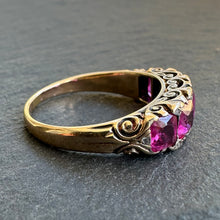 Load image into Gallery viewer, Pink Sapphire Five Stone Ring