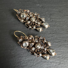 Load image into Gallery viewer, Portuguese / Spanish 18th Century Diamond Earrings