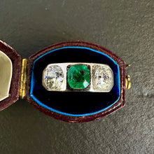 Load image into Gallery viewer, On hold - Emerald & Diamond Ring