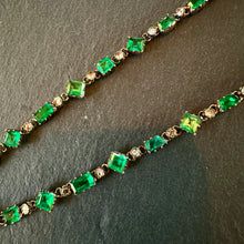 Load image into Gallery viewer, Emerald & Diamond Necklace