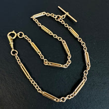 Load image into Gallery viewer, Antique 18k Gold Watch Chain
