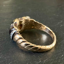 Load image into Gallery viewer, Garnet & Diamond Memorial Ring