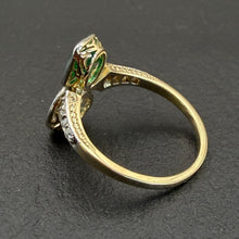 Load image into Gallery viewer, Emerald & Diamond “Toi et Moi” Ring