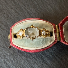 Load image into Gallery viewer, Reserved - Aqua & Pearl Ring