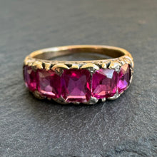 Load image into Gallery viewer, Pink Sapphire Five Stone Ring